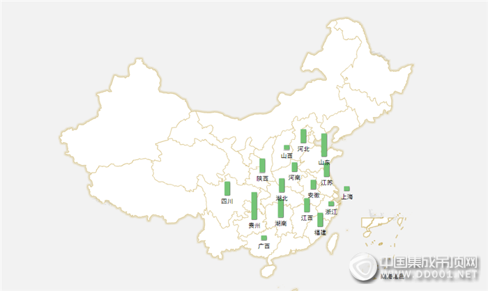 【加盟匯總】9月下半月加盟區(qū)域逐步收攏，且看集成吊頂如何演繹精彩