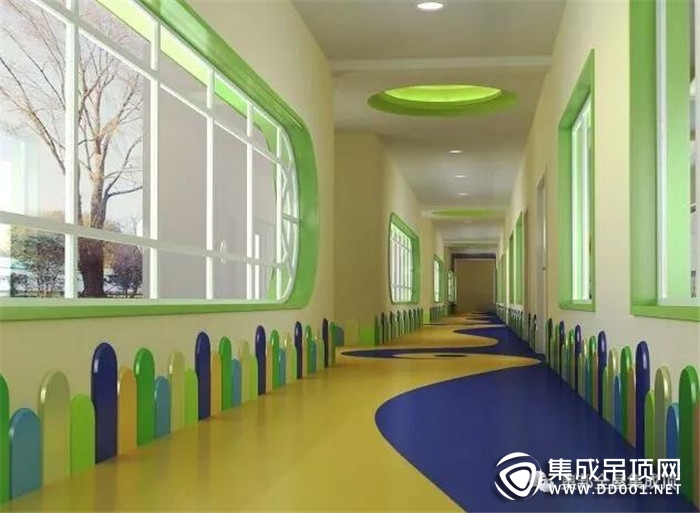 奧邦全屋集成頂給孩子一個色彩明亮 材質(zhì)健康的幼兒園！