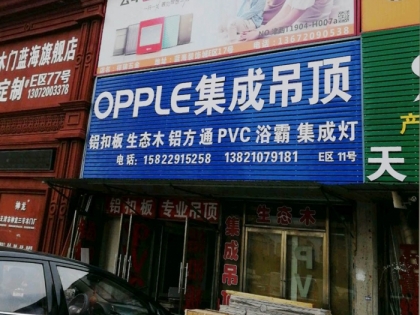 OPPLE集成吊頂天津北辰區(qū)專賣店