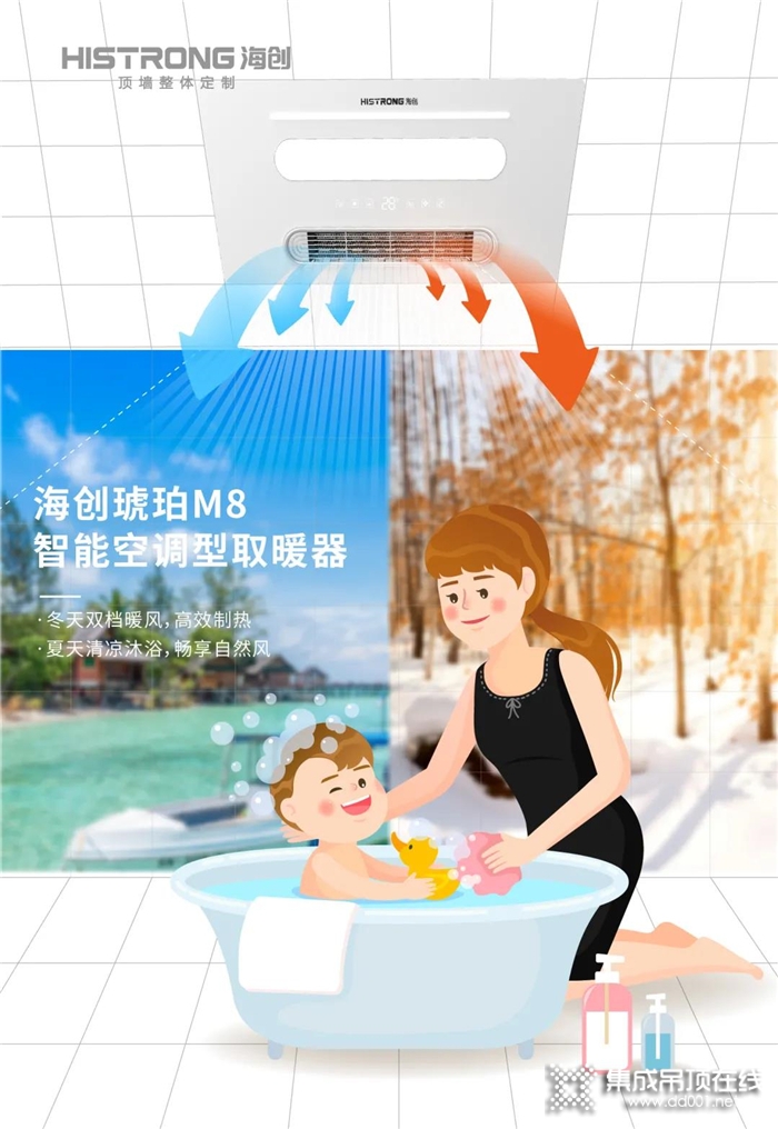 點亮你的專屬暖??！海創(chuàng)新品琥珀M8智能空調型取暖器閃亮登場！