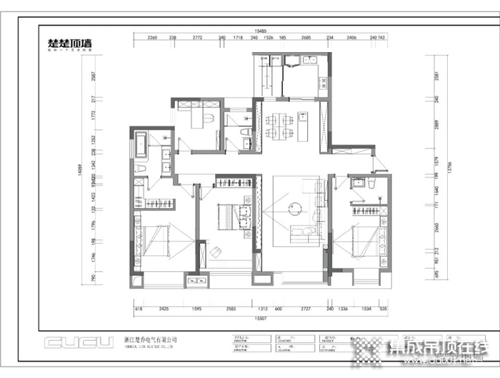 向往DE原創(chuàng)設計家！楚楚頂墻180㎡現代輕奢全屋頂墻設計！