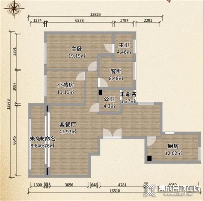 海創(chuàng)120㎡現(xiàn)代輕奢三房，又大又漂亮！照著裝就對了